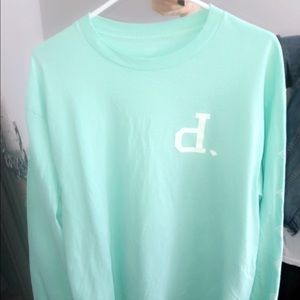 Turquoise Diamond Log Sleeve Shirt